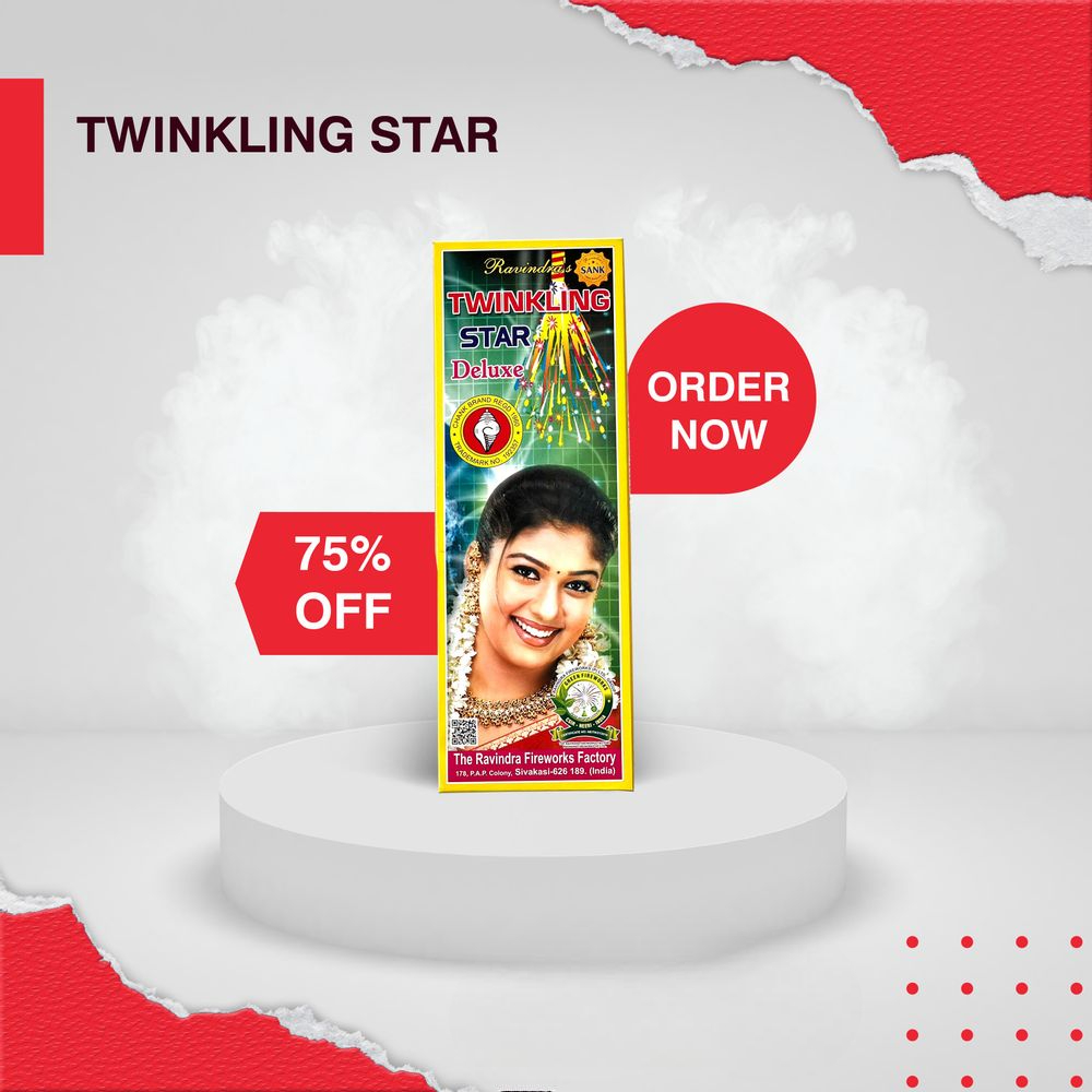 4"TWINKLING STAR(RAVINDRA OR KRISHNA) 10 PCS..