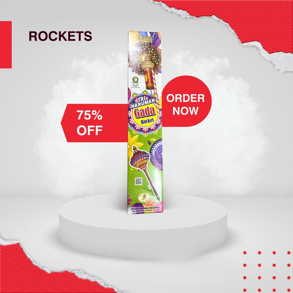 HANUMAN KADA ROCKET(MULTICOLOUR) 6 PCS..